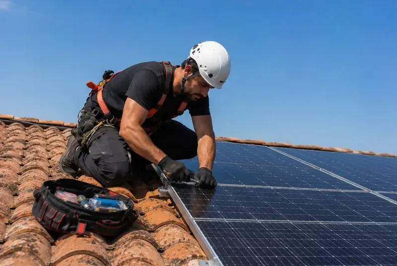 Maintenance et monitoring de panneaux solaires à Vénissieux